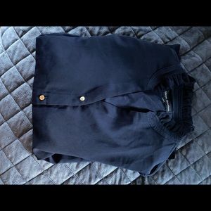 Navy Blue Blouse